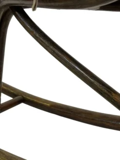 Cheval à bascule en bambou et rotin du milieu du siècle, design années 60 pour enfants