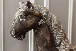 Cheval à bascule en bois, cheval de manège du XIXème siècle