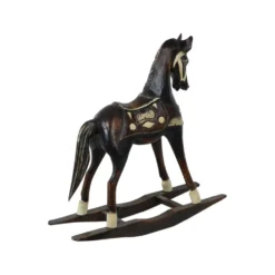 Cheval à bascule en bois, France 1970