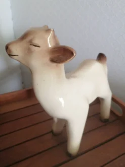 chevreau en céramique années 40