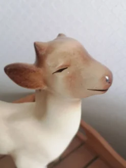 chevreau en céramique années 40