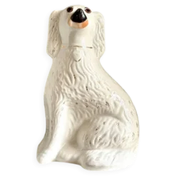 Chien, Cavalier King Charles en faïence Staffordshire n°9, vers 1860