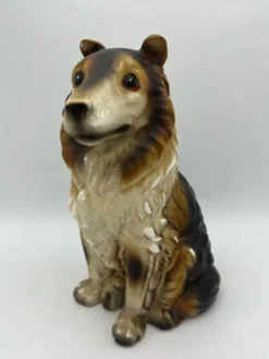 Chien céramique vintage