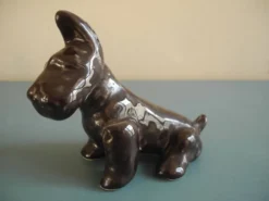 Chien en céramique, années 50