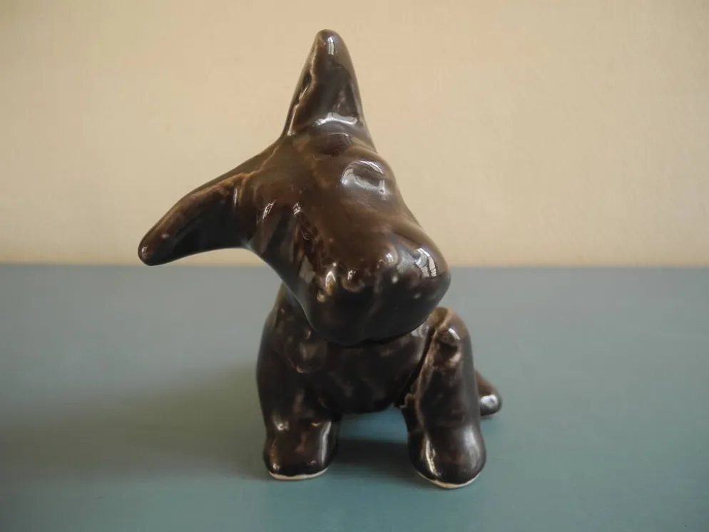 Chien en céramique, années 50