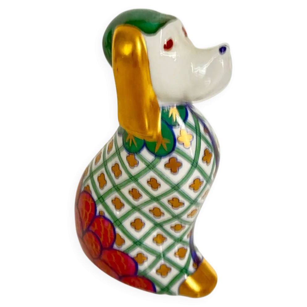 Chien en porcelaine par Lancel