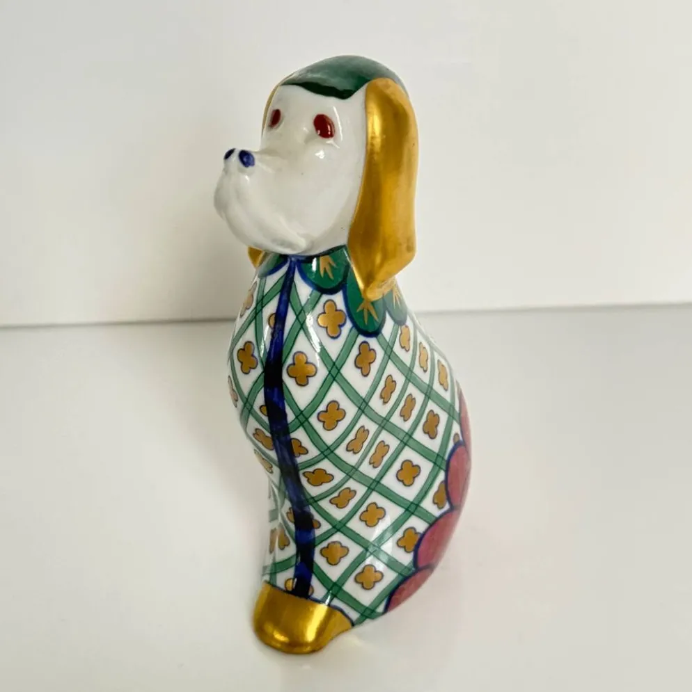 Chien en porcelaine par Lancel