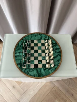 Échiquier en malachite et en ébène
