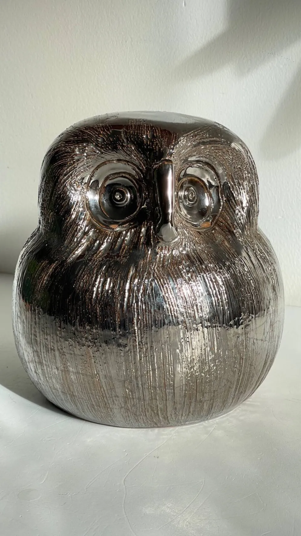 Chouette céramique par aldo londi