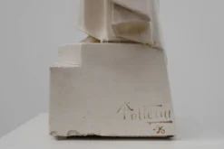 « Christ Roi dans notre maison » Statue en plâtre, Belgique, vers 1920
