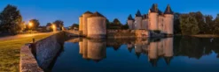 Château de Bourg-Archambault – Huile sur toile datée 1885 – Monogramme