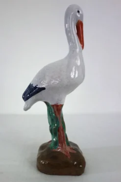 Cigogne vintage en céramique années 50/60