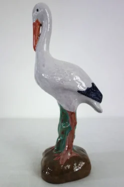 Cigogne vintage en céramique années 50/60