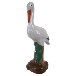 Cigogne vintage en céramique années 50/60