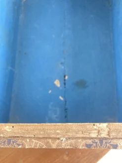 Coffre bombé en papier dominoté 19e