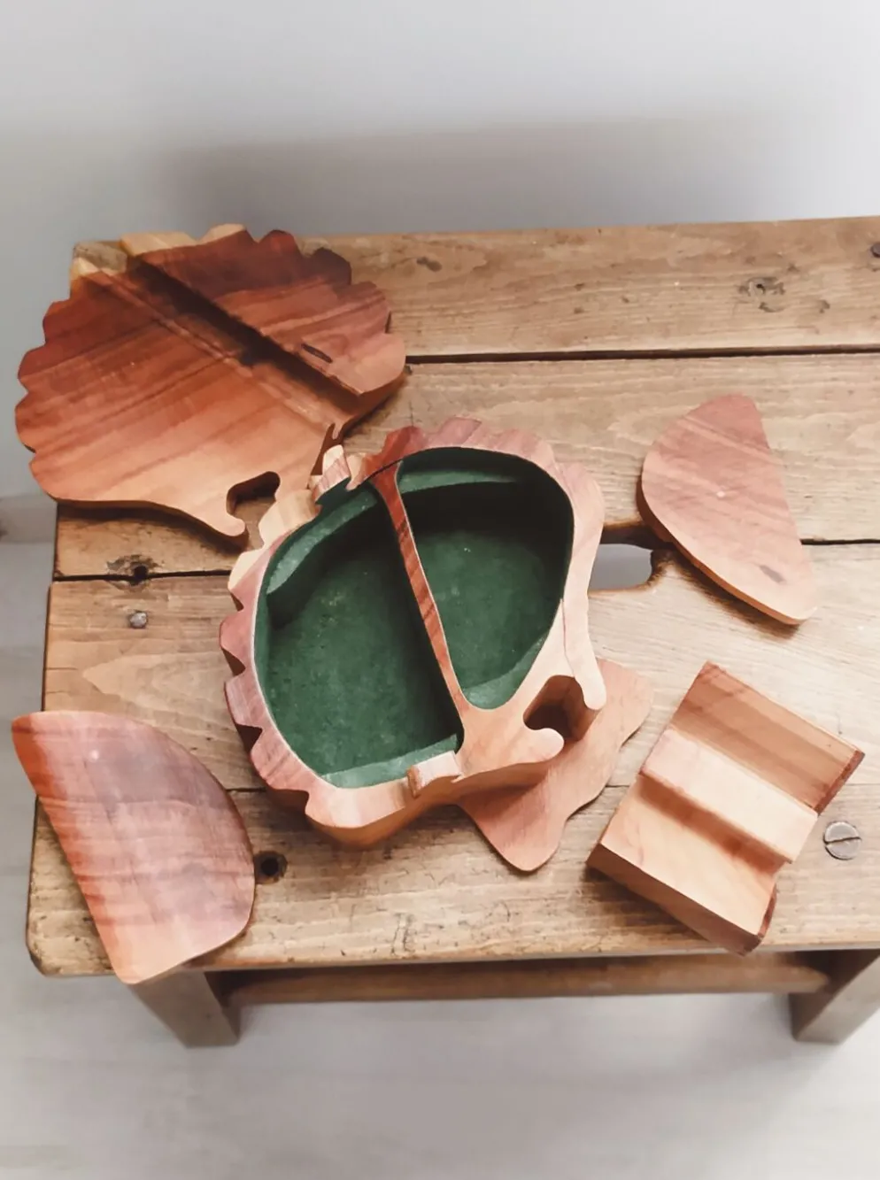 Coffret, boîte à bijoux en bois