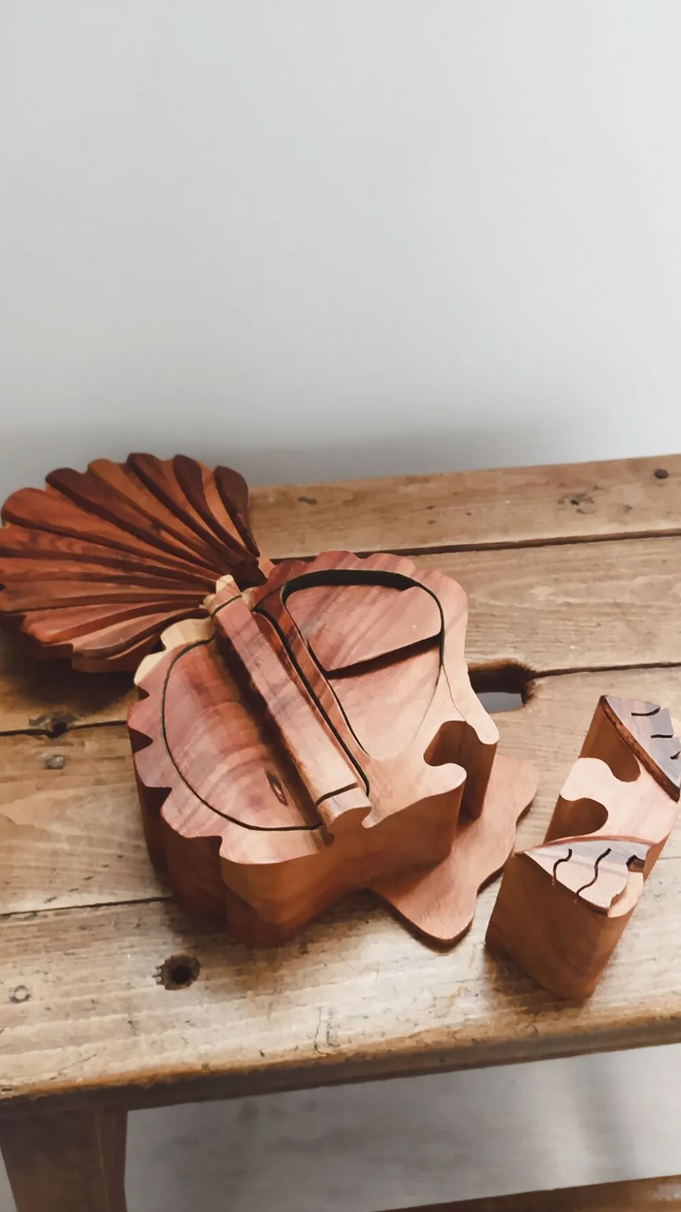 Coffret, boîte à bijoux en bois