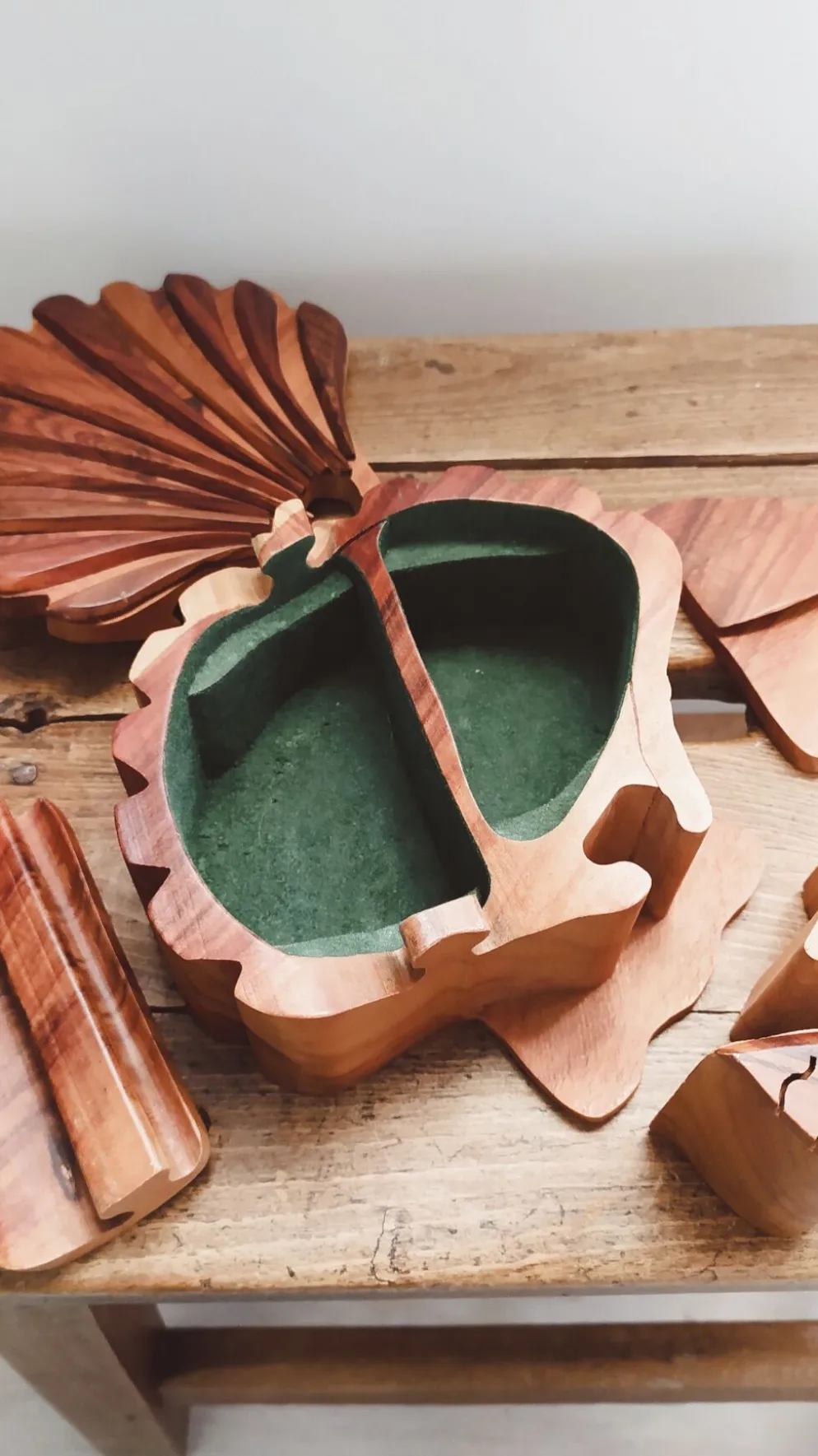 Coffret, boîte à bijoux en bois