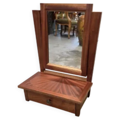 Coiffeuse Art Déco française avec miroir pivotant