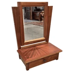 Coiffeuse Art Déco française avec miroir pivotant
