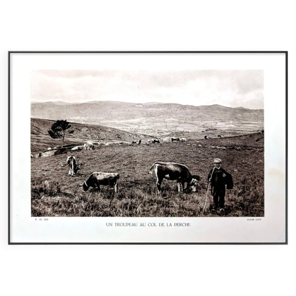Col de la Perche, Pyrénées-Orientales, planche photo imprimée en 1937.