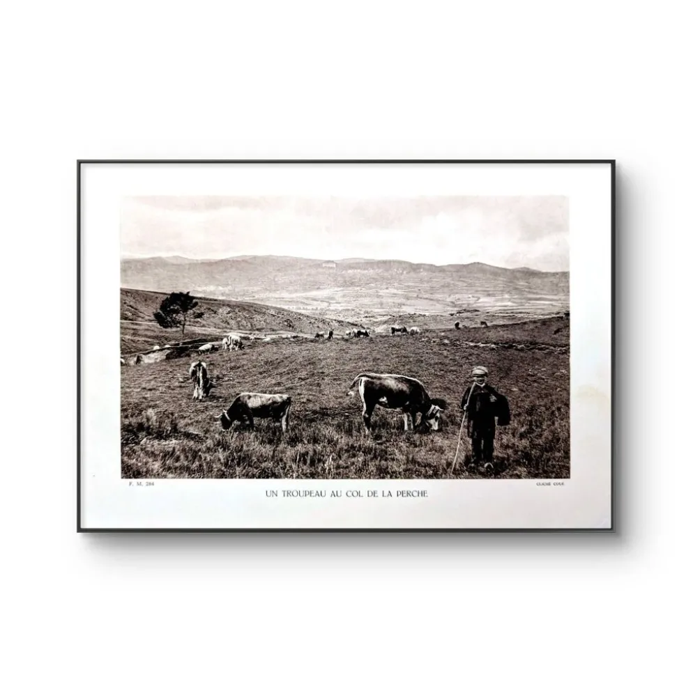 Col de la Perche, Pyrénées-Orientales, planche photo imprimée en 1937.