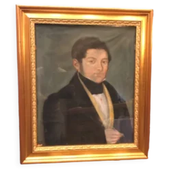 École française du XIXe.portrait de notable.pastel