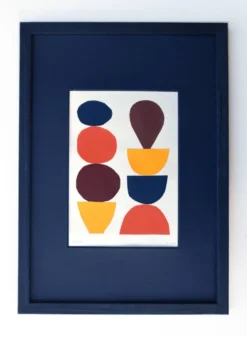 Collage abstrait sur papier signée Eawy
