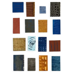 Collage de papier gouaché