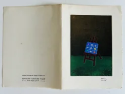 Collage de travail L'Easel par Haim Kern. Signature.
