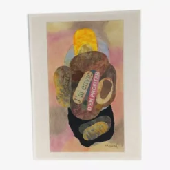 Collage sur carton par fernand rolland (1920-2004)
