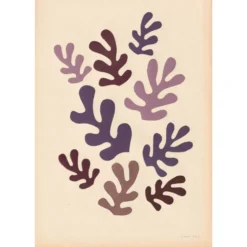 Collage sur papier ancien d'inspiration Matisse signé Eawy