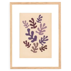 Collage sur papier ancien d'inspiration Matisse signé Eawy
