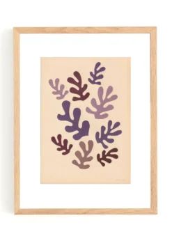 Collage sur papier ancien d'inspiration Matisse signé Eawy