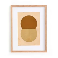 Collage sur papier ancien signé Eawy