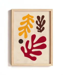 Collection de 4 collages d'inspiration Matisse signée Eawy