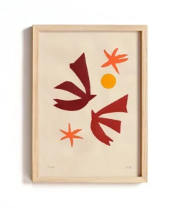 Collection de 4 collages d'inspiration Matisse signée Eawy