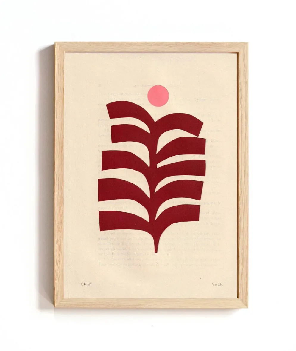 Collection de 4 collages d'inspiration Matisse signée Eawy