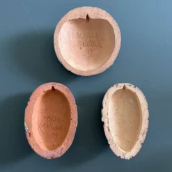 Collection de 3 masques africains en céramique