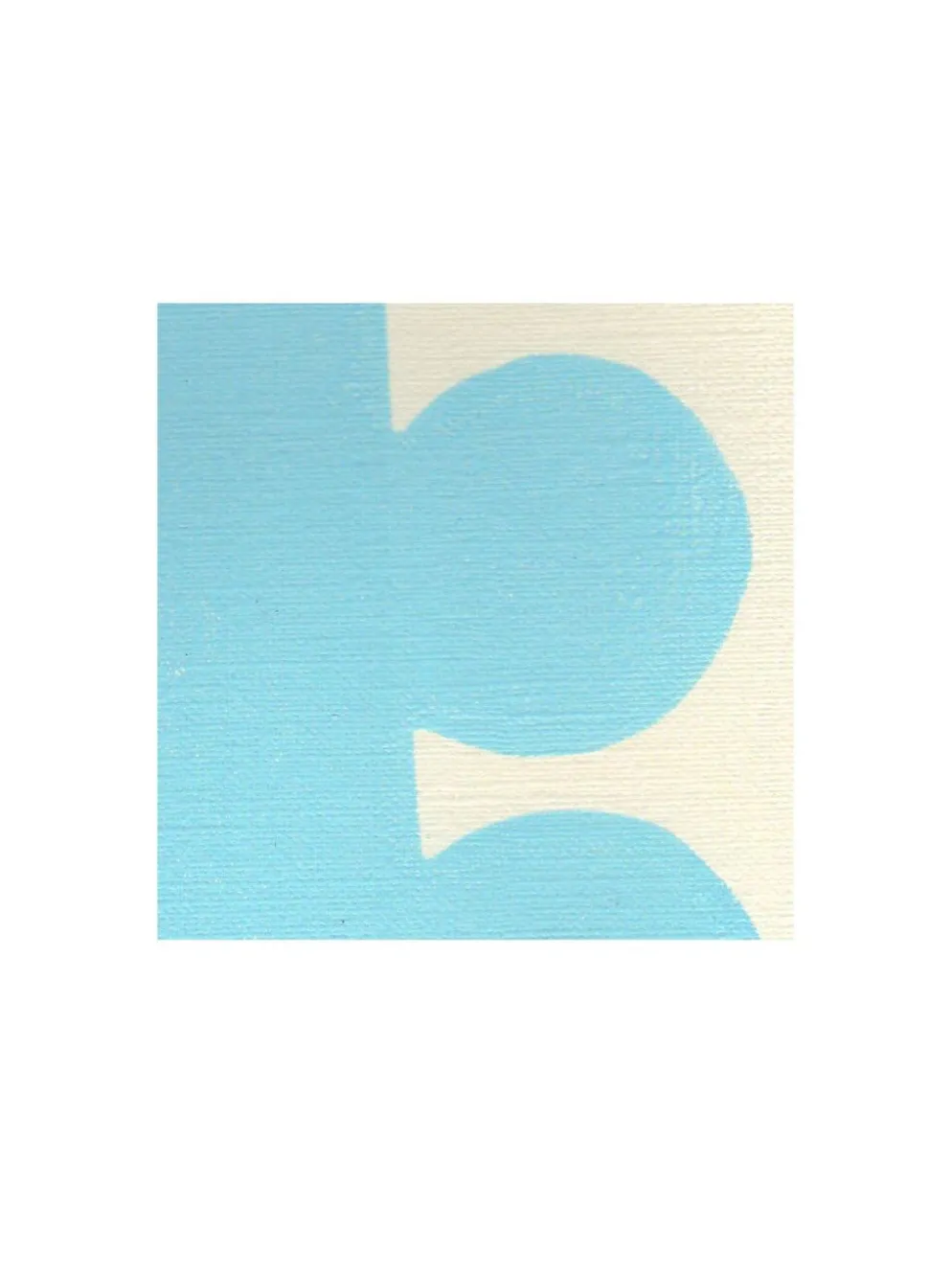 Collection de 4 peintures abstraites bleu ciel signées Eawy