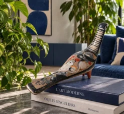 Colombe en céramique du Mexique – Décor au chat nahual
