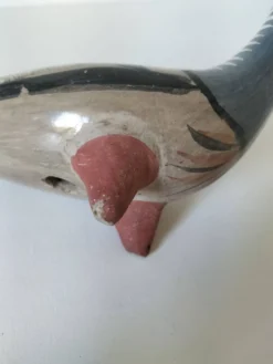 Colombe en céramique du Mexique – Décor au chat nahual