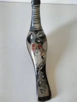 Colombe en céramique du Mexique – Décor au chat nahual