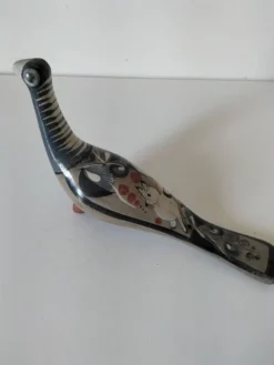 Colombe en céramique du Mexique – Décor au chat nahual