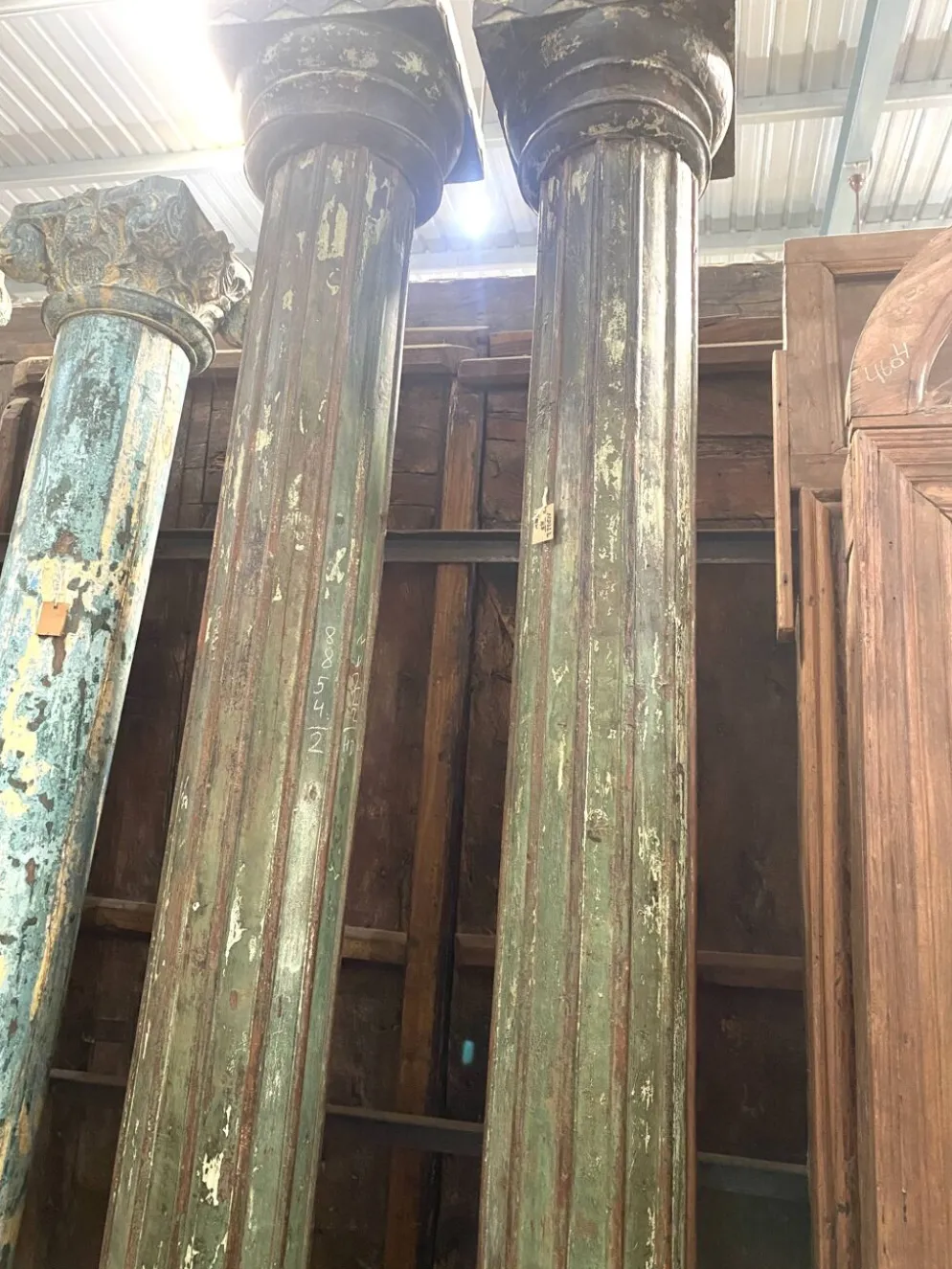 Colonne en bois