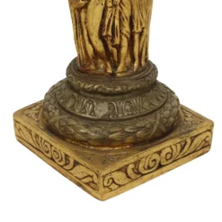 Colonne en résine dorée classique style baroque 20e siècle