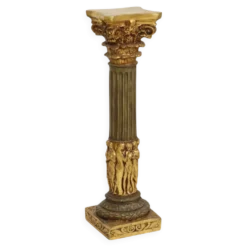 Colonne en résine dorée classique style baroque 20e siècle