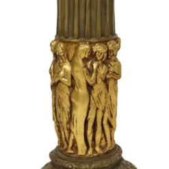 Colonne en résine dorée classique style baroque 20e siècle