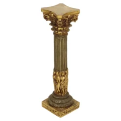 Colonne en résine dorée classique style baroque 20e siècle