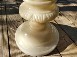 Colonne piédestal en albâtre XIXe